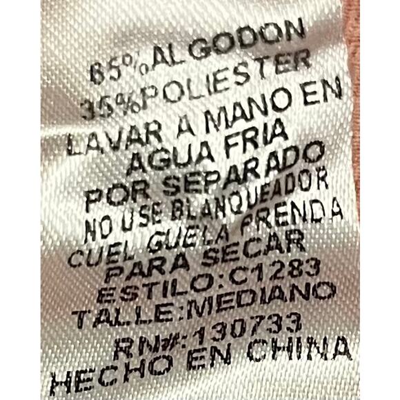 UMGEE USA 3/4 BELL DOLMAN SLEEVE BLOUSE, WOMENS, M, ORANGE & MULTICOLOR FLORAL - Picture 11 of 11